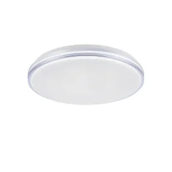 Smart plafondlamp wit met chroom IP44