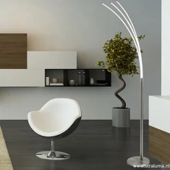 Staal boog vloerlamp LED dimbaar