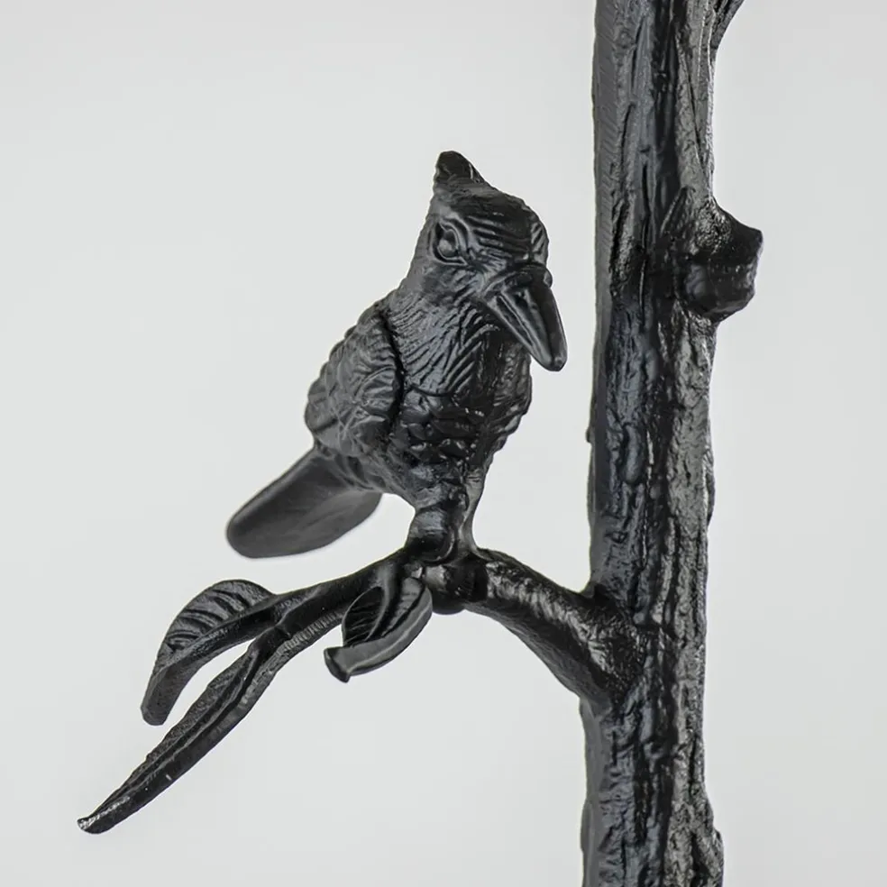 Staande lampvoet Branch zwart z/kap