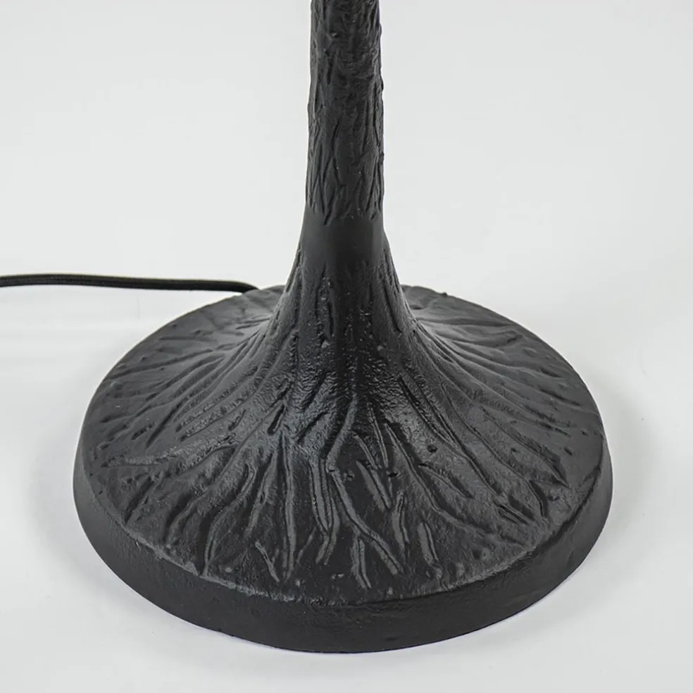 Staande lampvoet Branch zwart z/kap