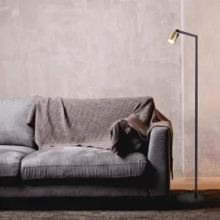 Staande leesspot Bounce zwart/goud