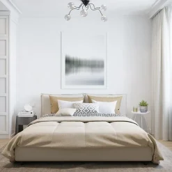 Strak klassieke plafondlamp LED met helder glas