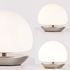 Tafellamp Ancilla bolglas 3-stappen dimbaar