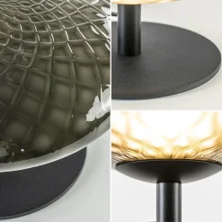 Tafellamp Bottega 30 zwart/smoke glas