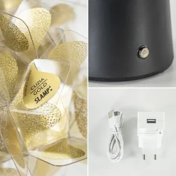 Tafellamp Clizia Mama Non Mama goud/zwart oplaadbaar