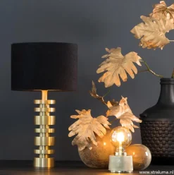 Tafellamp Desley voet z/kap matgoud