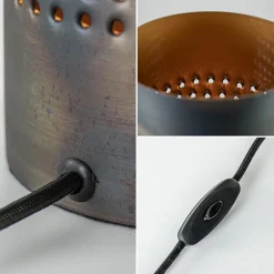 Tafellamp Forato gevlamd bruin