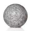Tafellamp glasbol 30cm mozaiek zwart/wit