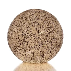 Tafellamp glasbol 30cm mozaiek zwart/wit