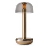 Tafellamp Humble Two goud/smoke oplaadbaar