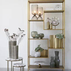 Tafellamp Lazar van Light and Living antiek brons draad