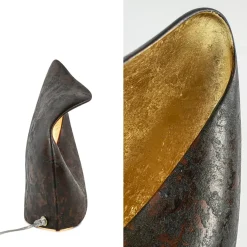 Tafellamp Nature 33 corten/goldleaf