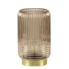 Tafellamp op batterij Lipa amber glas