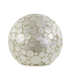 Tafellamp schelpen bol wit