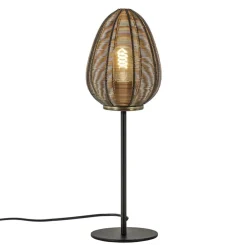 Tafellamp Yaelle brons/zwart