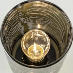 Tafellamp Zebra grijs goud op batterijen Light & Living