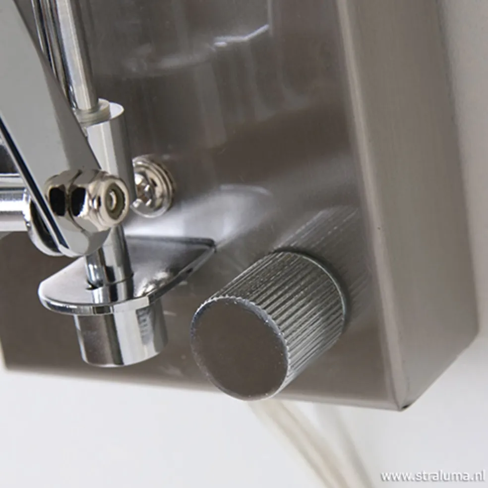 Trek wandlamp Spring chroom/grijs