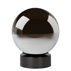 Trendy glazen tafellamp smokey