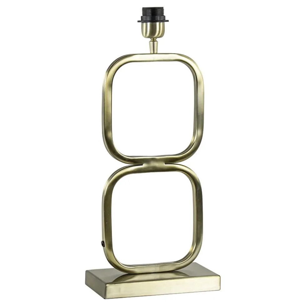 Trendy lampvoet Lutika licht goud exclusief kap