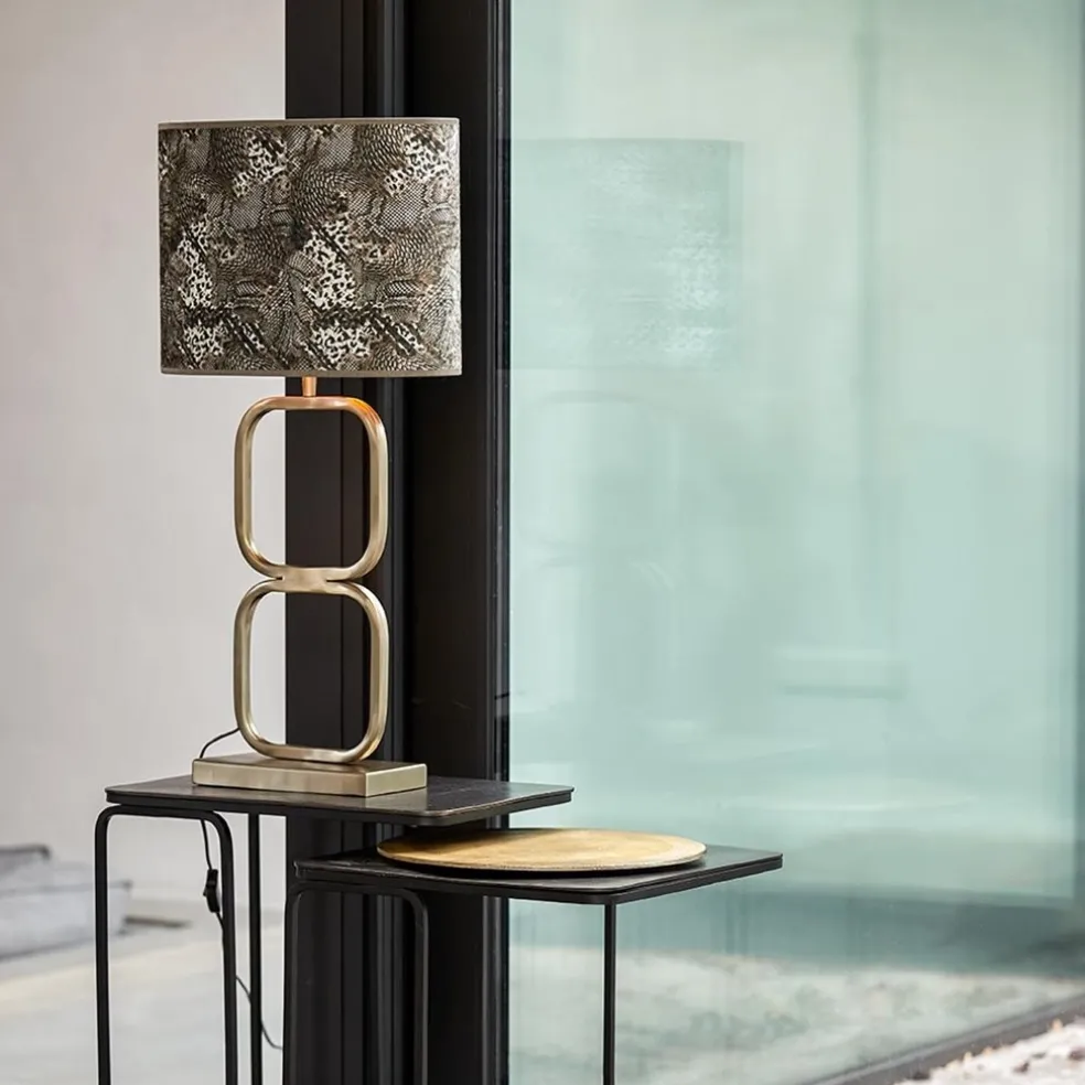 Trendy lampvoet Lutika licht goud exclusief kap