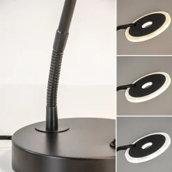 Verstelbare LED tafel/bureaulamp mat zwart dimbaar