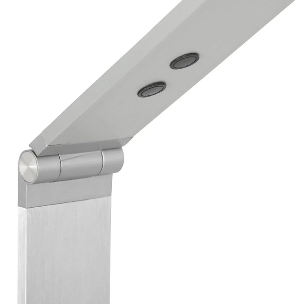 Verstelbare LED vloerlamp geborsteld staal dimbaar