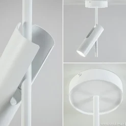 Verstelbare opbouwspot modern wit