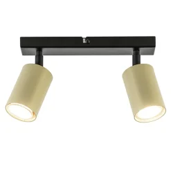 Verstelbare plafondspot GU10 zwart met goud