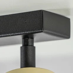 Verstelbare plafondspot GU10 zwart met goud