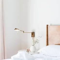 Verstelbare wandlamp brons inclusief LED dim to warm