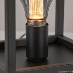 Vierkante tafellamp frame zwart modern