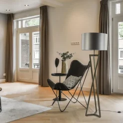 Vloerlamp Atrani platinum excl. kap