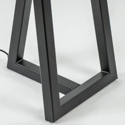 Vloerlamp Calitri zwart EXCL. KAP