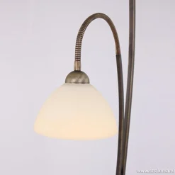 Vloerlamp Capri brons/Glas