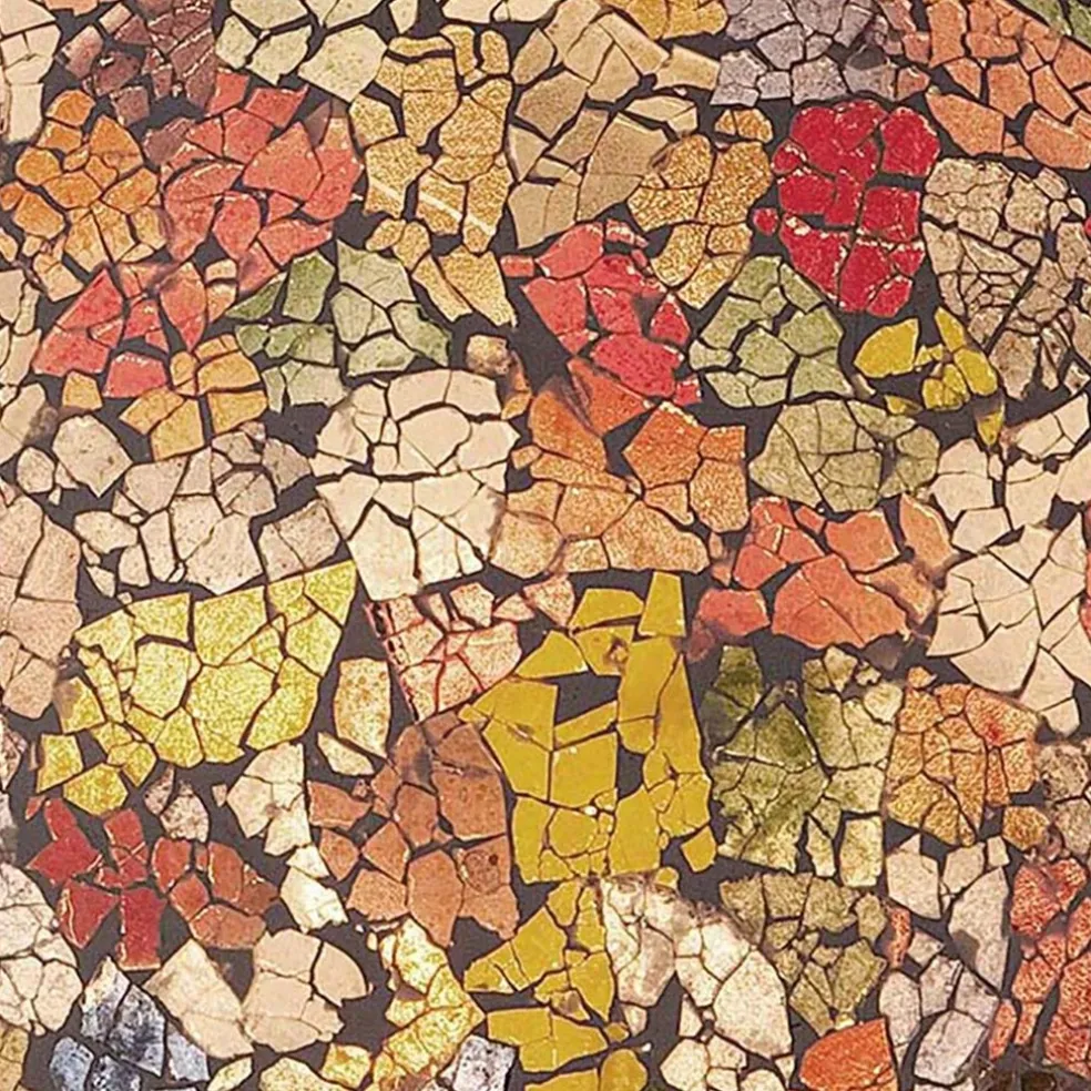 Vloerlamp zuil mozaiek glas multicolor