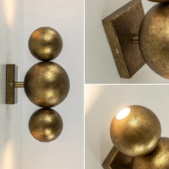 Wandlamp ambachtelijk brons inclusief LED