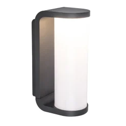 Wandlamp cilinder buiten grijs IP44 inclusief LED