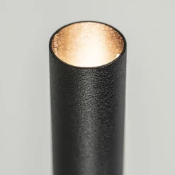 Wandlamp cilinder smal zwart  up+down g9