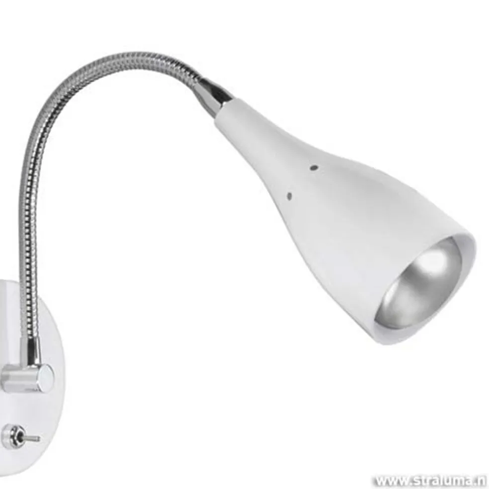 Wandlamp Elite verstelbaar nikkel wit