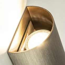 Wandlamp Hera afgerond brons