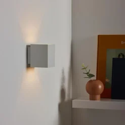 Wandlamp kubus wit G9