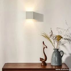 Wandlamp kubus wit verstelbaar incl. led