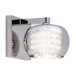 Wandlamp Pearl glas/chroom