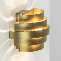 Wandlamp Scudo brass 20cm