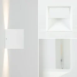 Wandlamp Stretto kubus wit