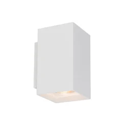 Wandlamp wit rechthoek up+down gu10