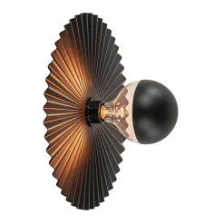 Wand/plafondlamp decoratief zwart