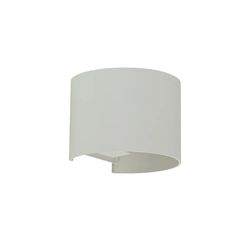Witte LED Buitenlamp IP54 afgerond wit