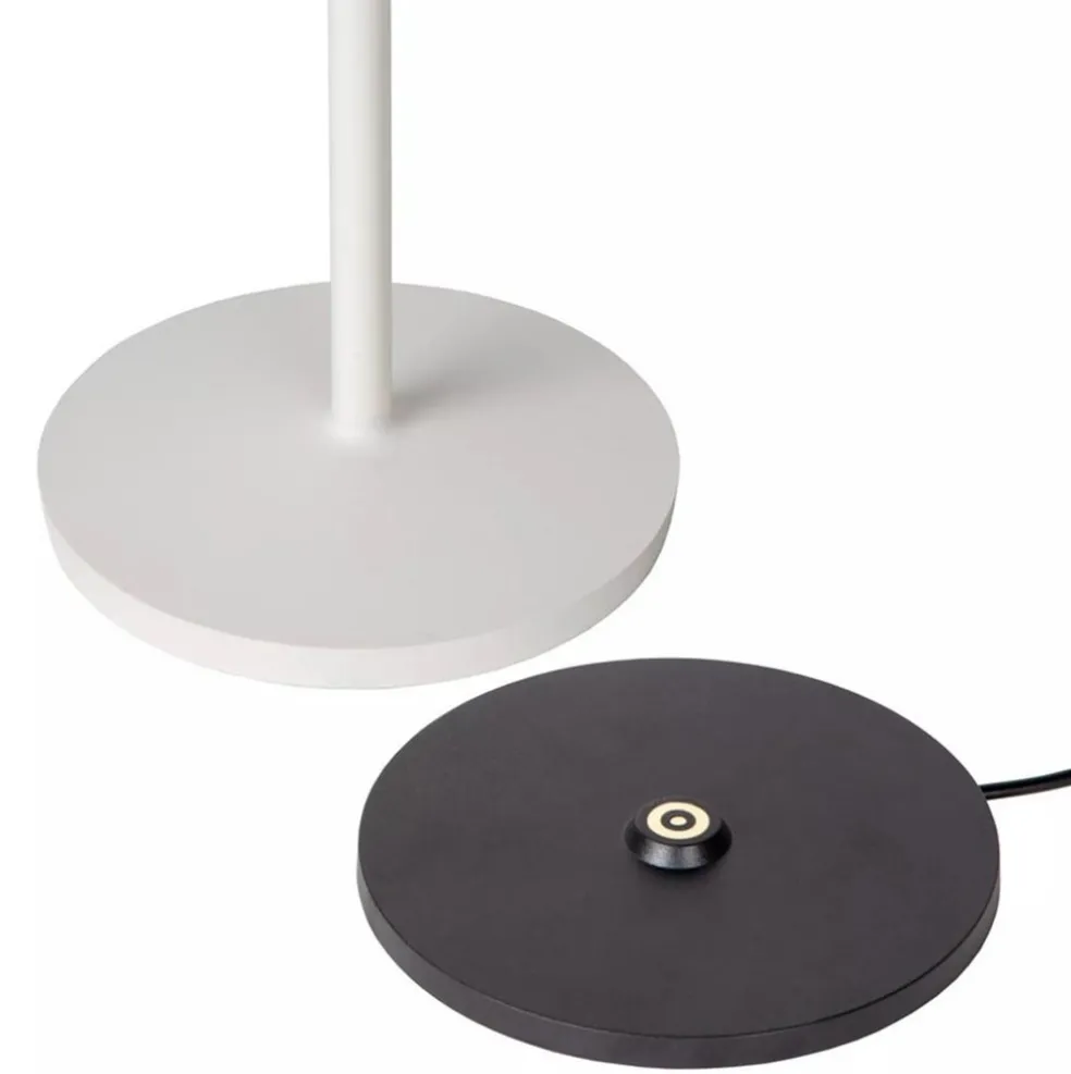 Witte tafellamp oplaadbaar inclusief dimbaar LED IP54