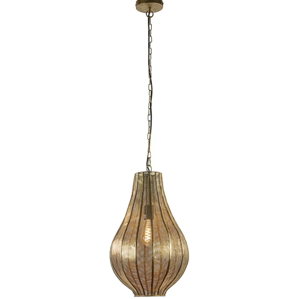XL Light & Living druppel hanglamp goud oosters Micha